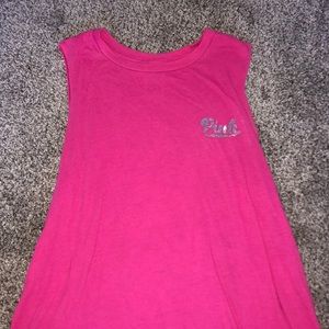 vs pink sequin muscle tank